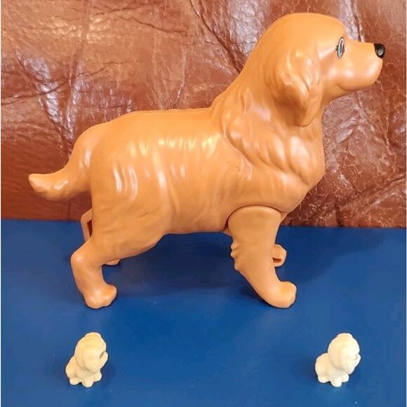 Barbie 5 Inch Pregnant Brown Labrador Dog 2 Puppies Newborn Playset Replacements - Picture 4 of 11